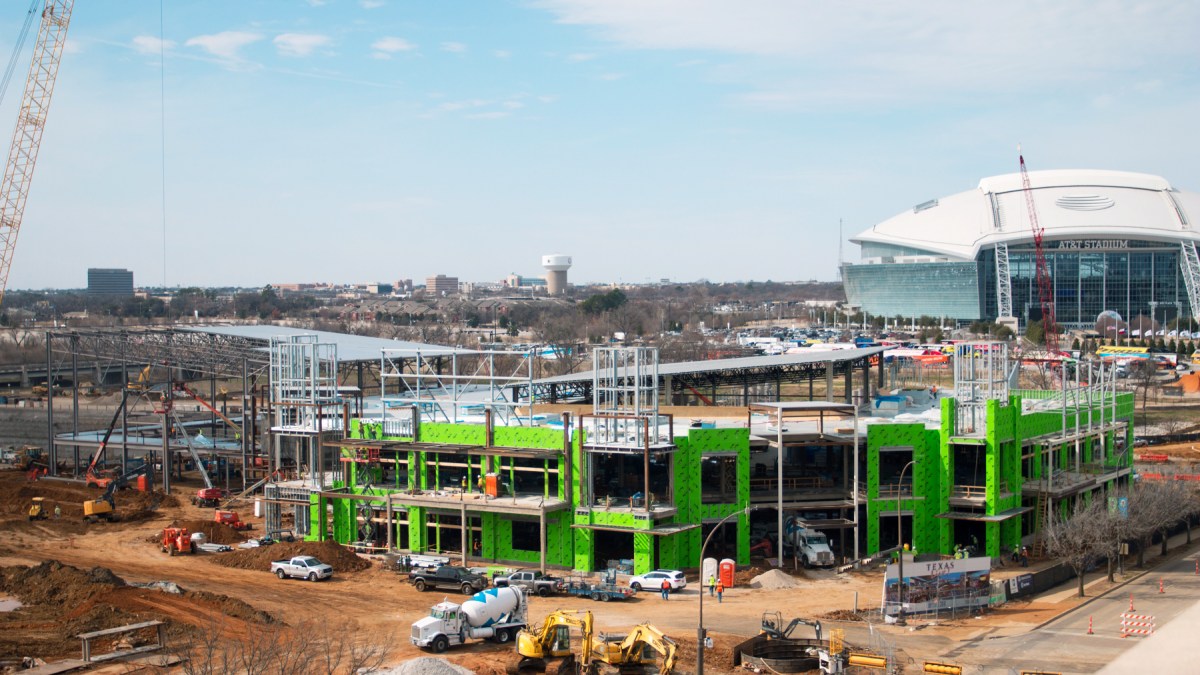 Arlington Reveals Texas Live Construction Progress Nbc 5 Dallas