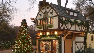 The Dallas Arboretum debuts its Pauline and Austin Neuhoff Family Christmas Village.