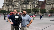 NBC 5 Senior Investigative Reporter Scott Friedman (left) and NBC 5 Photographer Jose Sanchez (right).