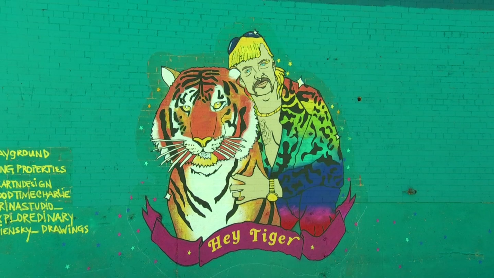 There S A Tiger King Mural In The Dallas Design District Nbc 5