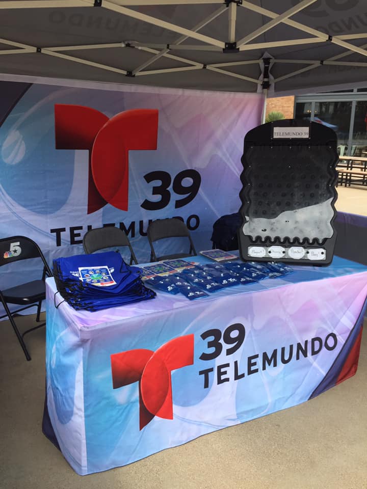 Telemundo 39 swag for fans who turned out for the Weather Connection event at Texas Live!