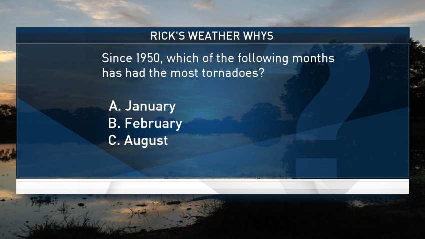 Weather Quiz: Month With the Most Tornadoes?