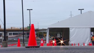 Dallas County opened a drive-thru testing site Saturday at the American Airlines Center — the first of two to coronavirus testing sites scheduled to open this weekend.