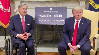 President Trump and Governor Greg Abbott Meet