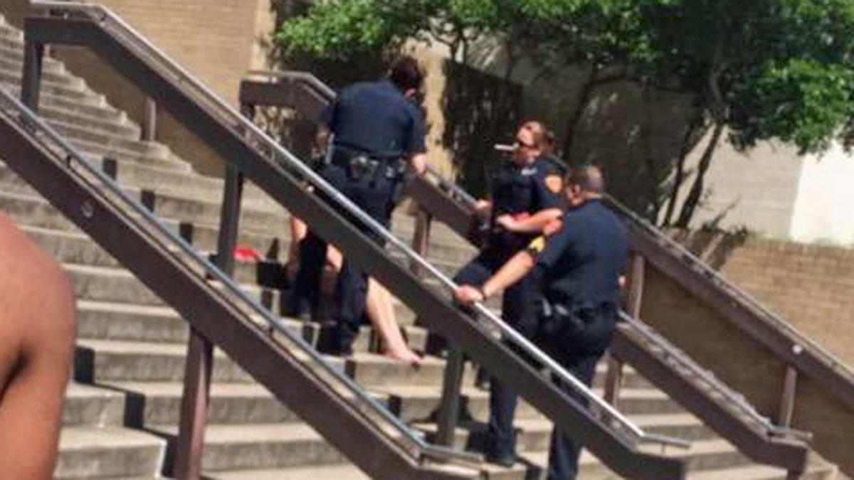 More than 100 Texas State students pack campus in protest 