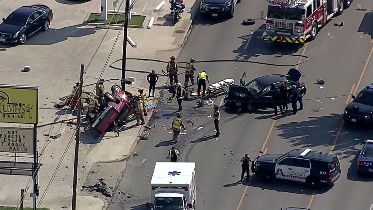 Arlington Chase Ends in Violent Crash Near Baptist College NBC 5
