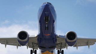 A Southwest Boeing 737 Max 8 enroute from Tampa prepares to land at Fort Lauderdale-Hollywood International Airport on March 11, 2019 in Fort Lauderdale, Florida.