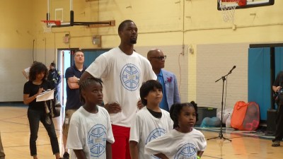 Mavs Harrison Barnes And Dpd Chief David Brown Host Basketball