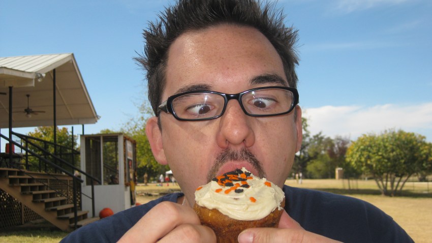 cupcake generic man eating