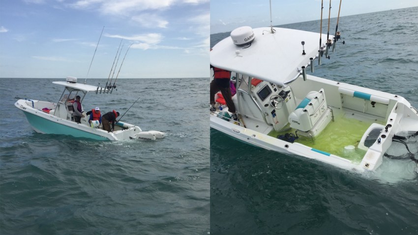 boat capsizes gulf coast sinks