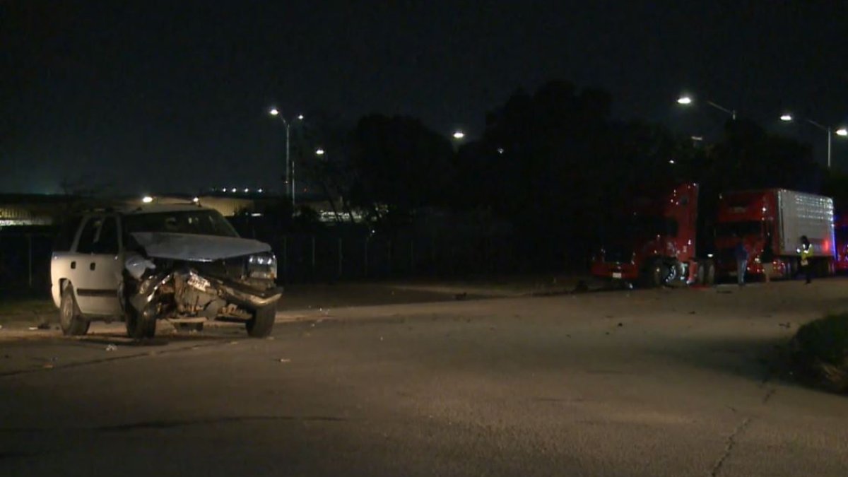 Two Ejected From SUV After Clipping Parked Semi: Fort Worth Police ...