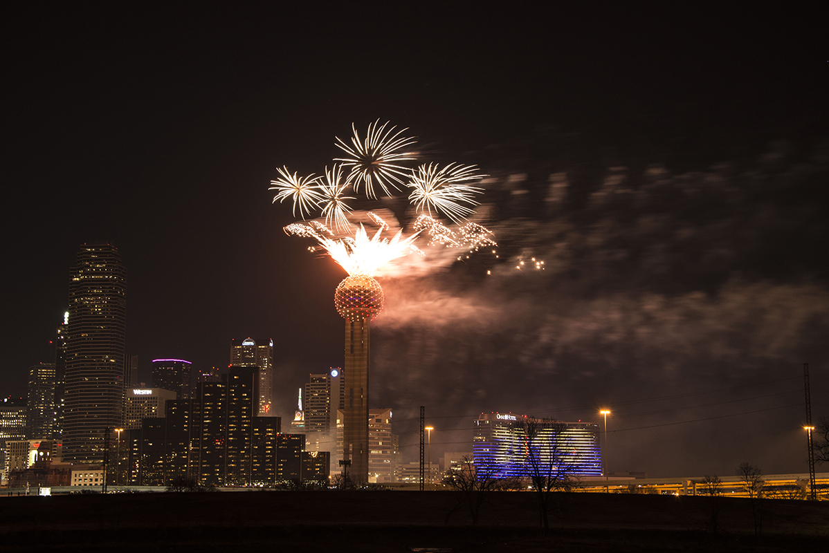 Reunion Tower New Year’s Fireworks 2019 NBC 5 DallasFort Worth