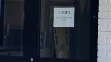 hospital closed sign