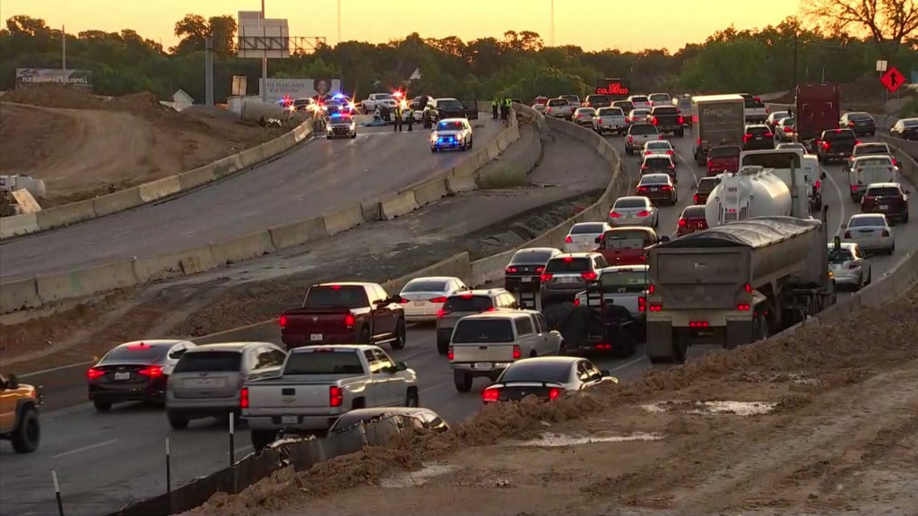 crash scene traffic backup