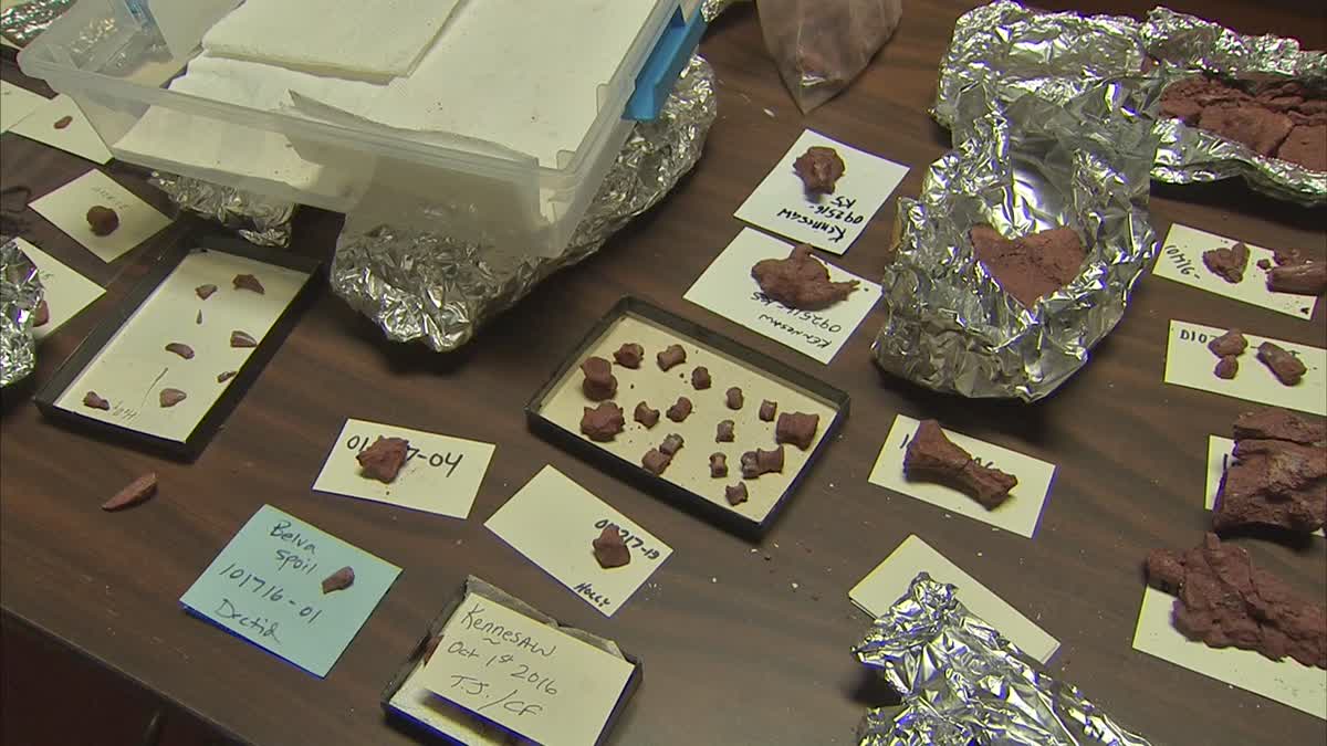 Samples at the Whiteside Museum of Natural History