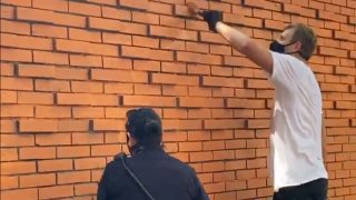 dirk painting wall