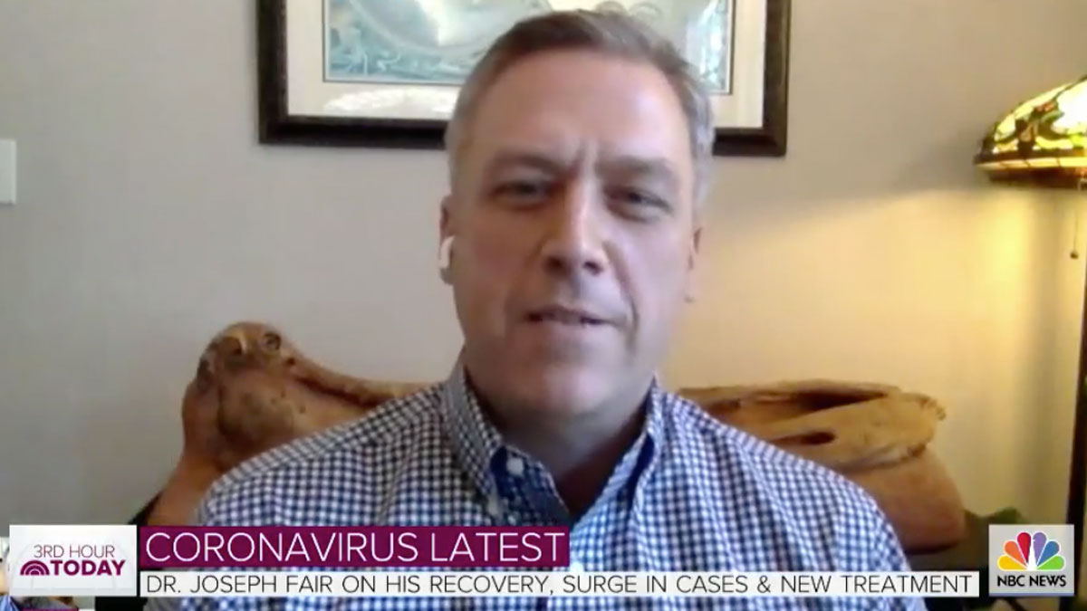 After Severe Illness, NBC’s Dr. Joseph Fair Tests Negative