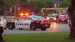 Police were called about 5:40 p.m. to the 9600 block of Ferris Branch Boulevard, where two males had been shot.