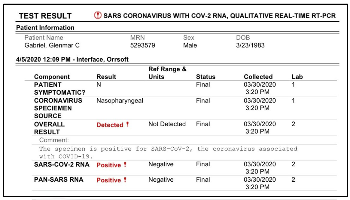 fake negative covid test results template free texas