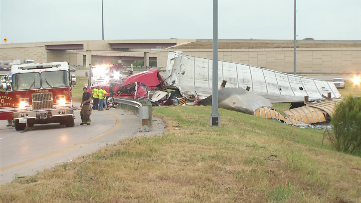 Deadly 18-Wheeler Crash Closes 121 Ramp in Grapevine – NBC 5 Dallas ...