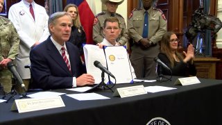 Texas Gov. Greg Abbott on Friday declared a state of disaster as the coronavirus pandemic spreads to the state's largest cities.