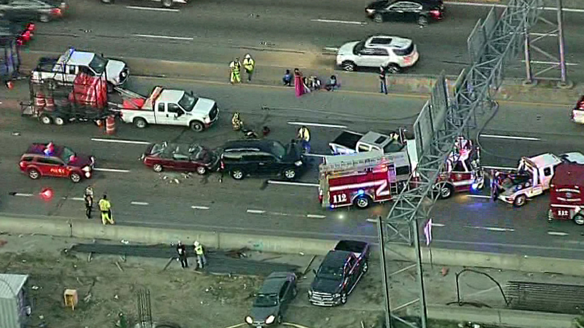 1 Injured in 3Vehicle Crash on I35E in Lewisville NBC 5 DallasFort