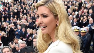 In this Jan. 20, 2017, file photo, Ivanka Trump arrives for the Presidential Inauguration of her father Donald Trump at the U.S. Capitol in Washington, D.C.