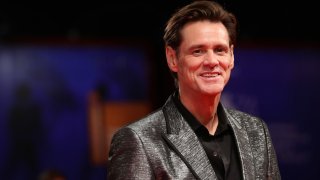 In this Sept. 5, 2017, file photo, Jim Carrey walks the red carpet ahead of the "Jim & Andy: The Great Beyond - The Story of Jim Carrey & Andy Kaufman Featuring a Very Special, Contractually Obligated Mention of Tony Clifton" screening during the 74th Venice Film Festival at Sala Grande in Venice, Italy.