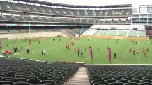 Globe Life Field's shadow boxes, 06/02/2020