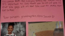An 8-year-old girl wrote a letter to the nurses who made “my grandmother feel better” while she was hospitalized in Fort Worth for coronavirus.