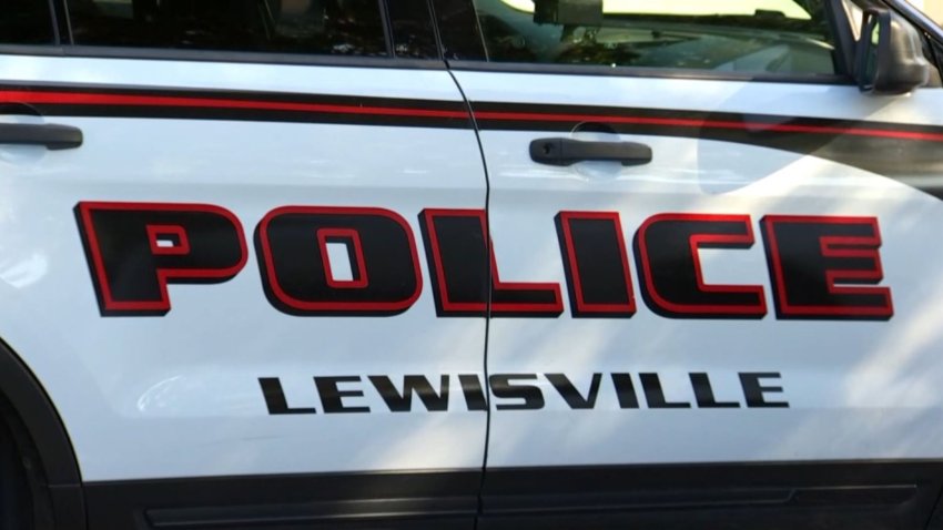 A Lewisville Police vehicle