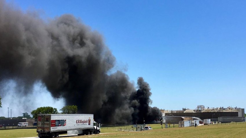 Mars Candy Plant on Fire in Waco