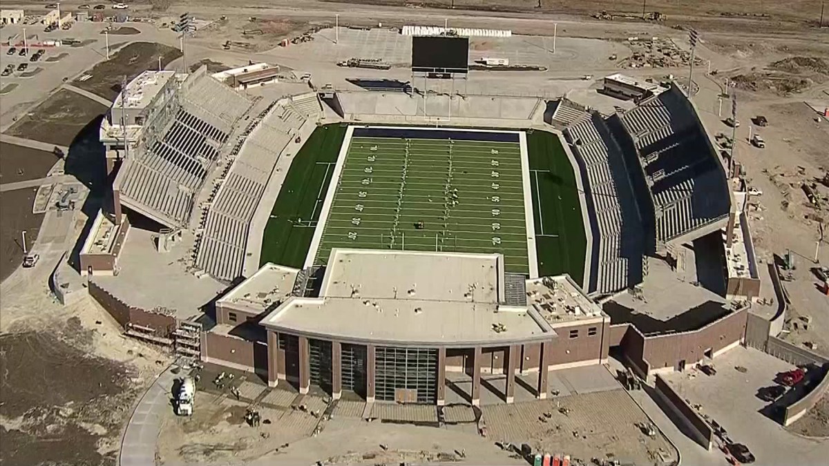 Turf, Goal Posts Added to McKinney’s New Football Stadium NBC 5