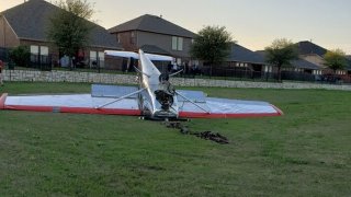The pilot of a single-engine Cessna 150 is okay after his plane crashed in McKinney.