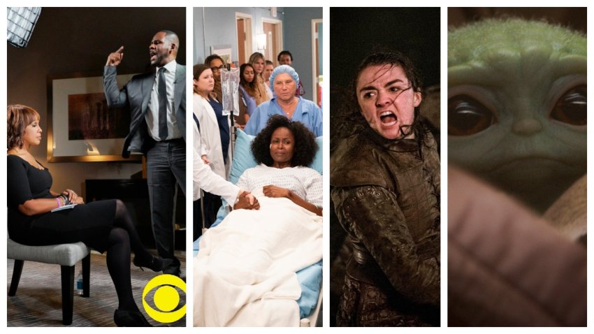 R. Kelly’s interview, Grey’s Anatomy, Game of Thrones and Baby Yoda from the Mandalorian provided some of the most memorable TV moments of the year.