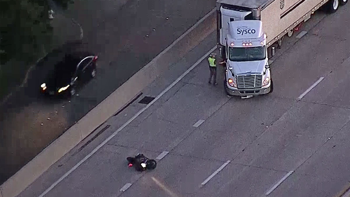 2 Injured in Motorcycle Crash That Closes Southbound Dallas North