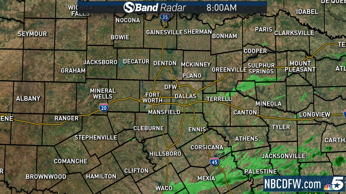Live Radar Rain Moving Out of North Texas, Staying Chilly NBC 5