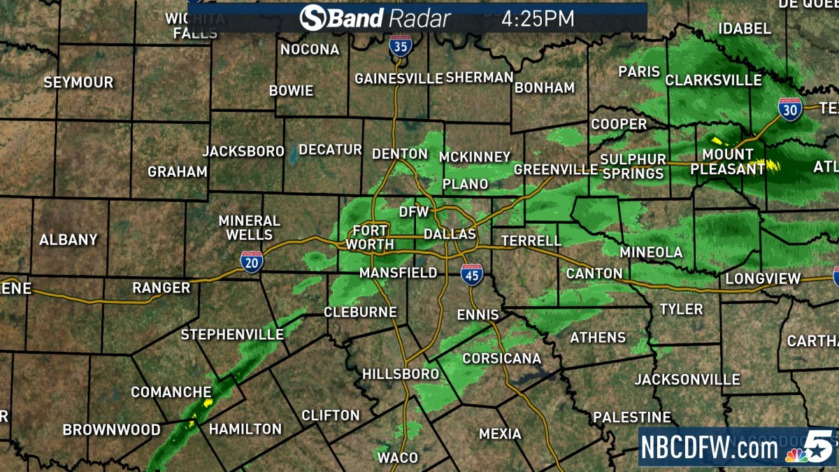 Light Rain Falls Across North Texas Sunday – NBC 5 Dallas-Fort Worth