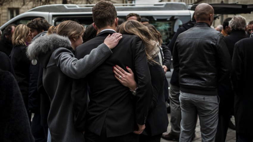 France Mourners in Lyon