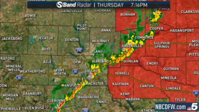 Line Of Storms Moves Through Tarrant Denton Collin Counties Nbc 5 Dallas Fort Worth