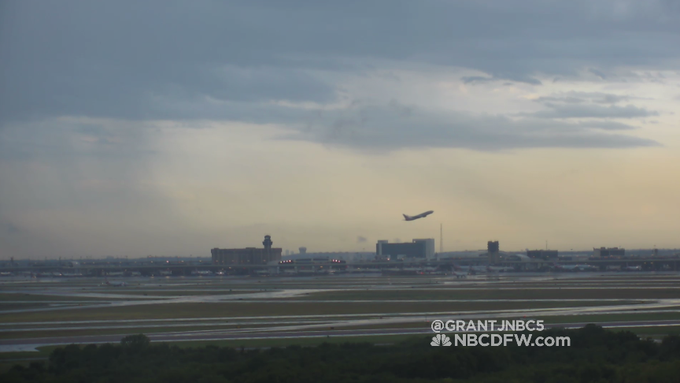rain dfw airport