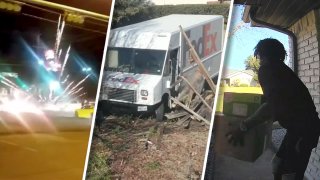 Street racing chaos, a FedEx truck smashing a fence and driving away and porch pirates caught on camera are some of the top stories of the week.