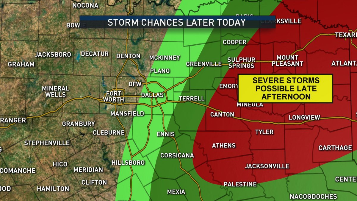 April Cold Front Brings a Chance of Storms Friday Afternoon – NBC 5 ...