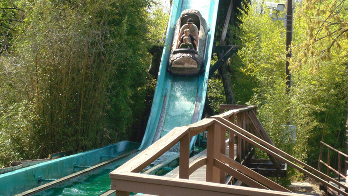 video of six flags log flume accident