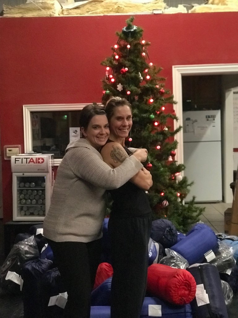 Jessica Davis with Christy Woods.