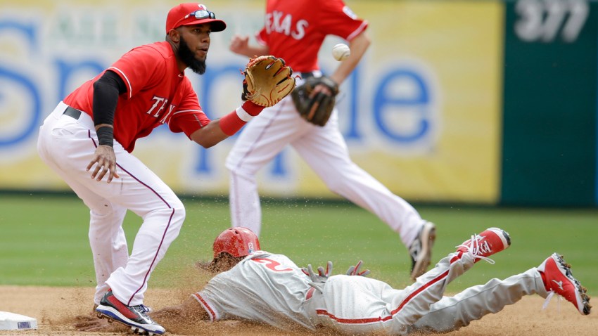 APTOPIX Phillies Rangers Baseball