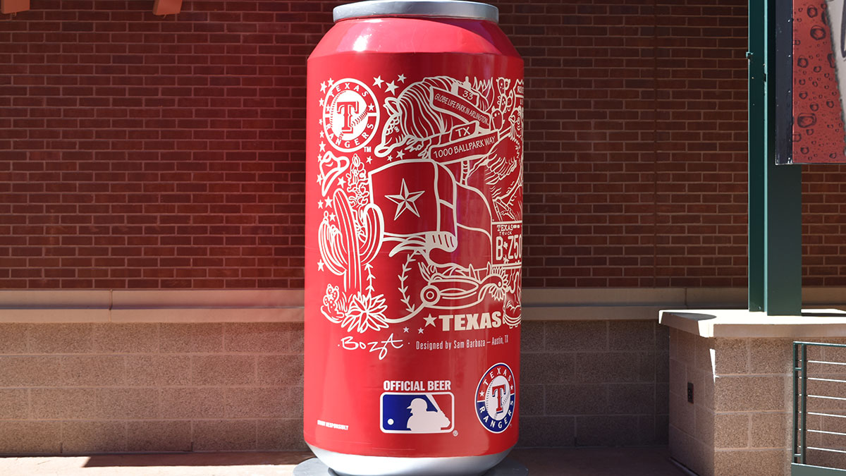 Budweiser Unveils Texas RangersThemed Beer Can NBC 5 DallasFort Worth