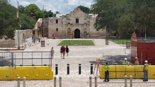 fencing around the alamo