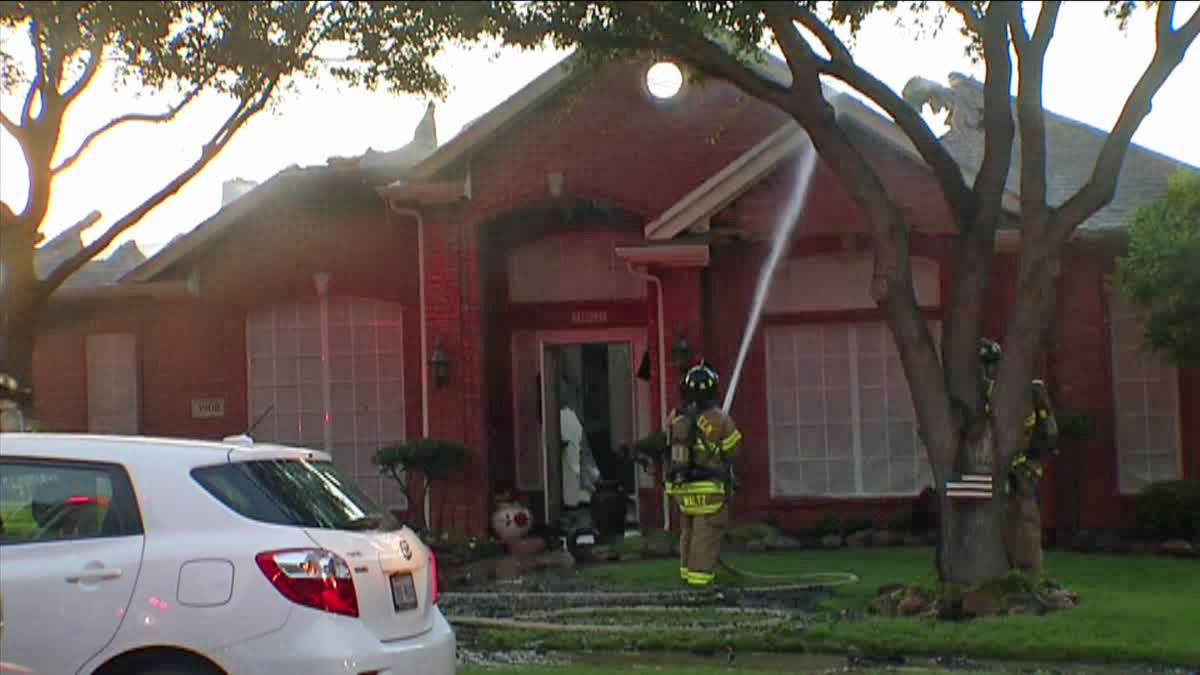 Family Escapes House Fire in The Colony NBC 5 DallasFort Worth