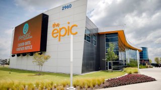 An exterior view of The Epic, a 120,000 square-foot of year-round indoor recreation center, in Grand Prairie, Texas, Thursday, June 25, 2020.